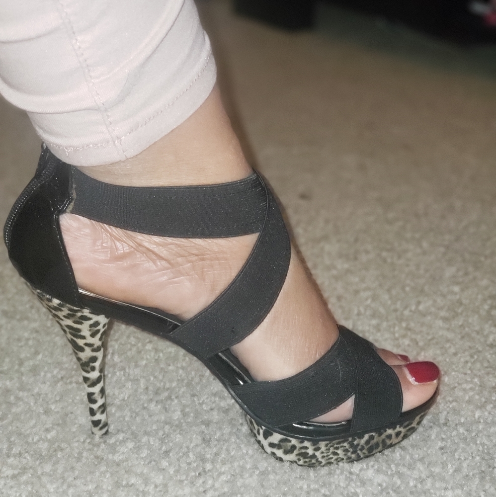 Leopard Print High Heels